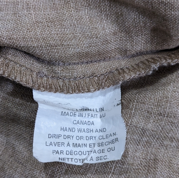 Vivian Shyu Size Small Natural Linen Tunic Dress, Made in Canada - Picture 6 of 6